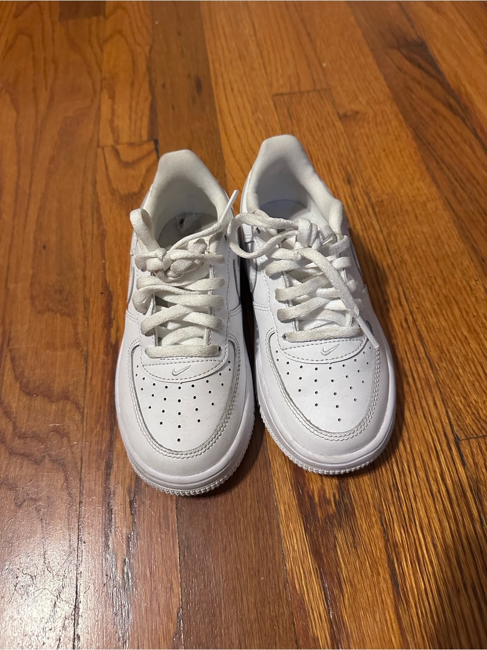 Nike Kids White Air Force ones